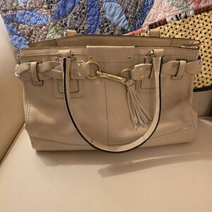 Coach Hampton Pebbled Leather Large Tote Shoulder Bag